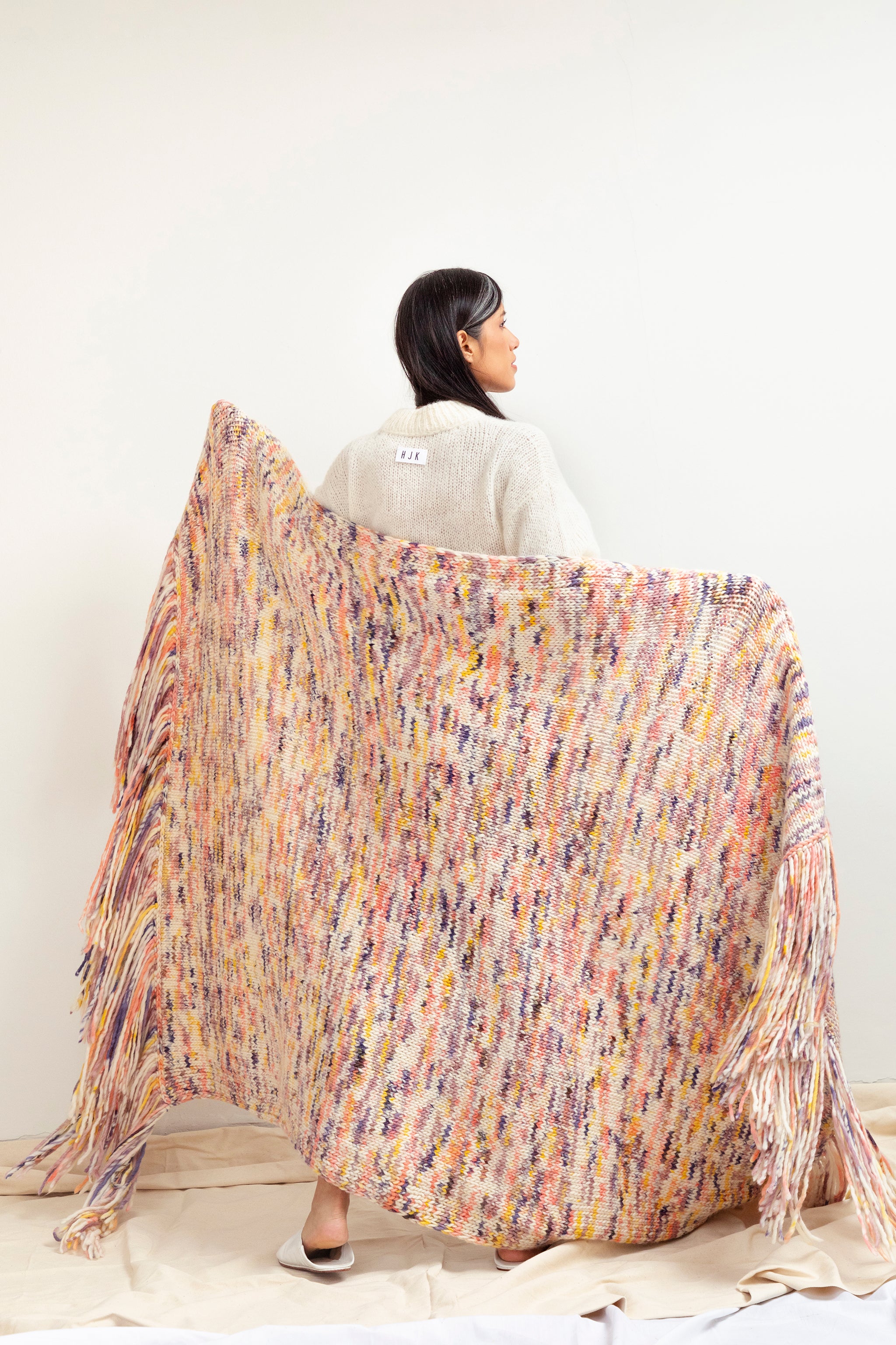 Hand-Painted Large Blanket