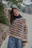Grid Crochet Sweater